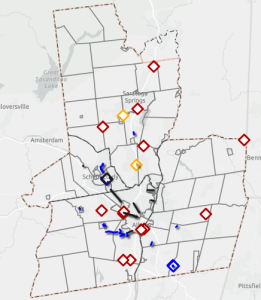 Clickable image of Obligated TIP Projects Map